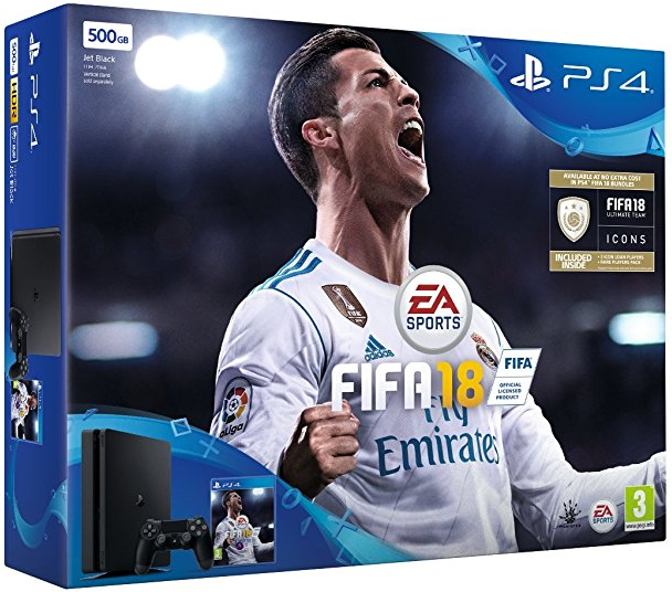 Sony PlayStation 4 Slim (500GB) + FIFA 18 für 231€ - auch in der 1TB-Version