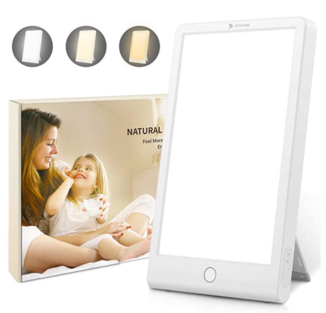 Tageslichtlampe von Hosome - Lichttherapielampe - 10000 Lux - USB Anschluss - 3 Lichtfarben - Dimmbar - (Amazon)