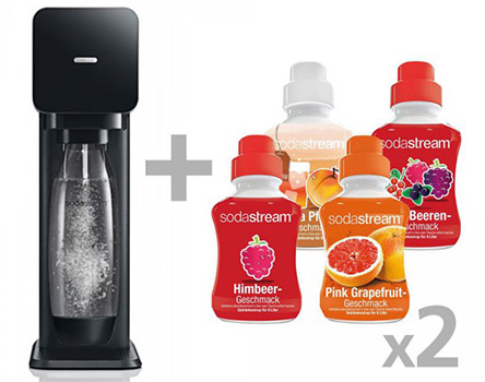 SodaStream Play Wassersprudler inklusive 4 Liter Sirup für 49€ - Rote Beeren, Pink Grapefruit, Ice Tea und Himbeer *UPDATE*