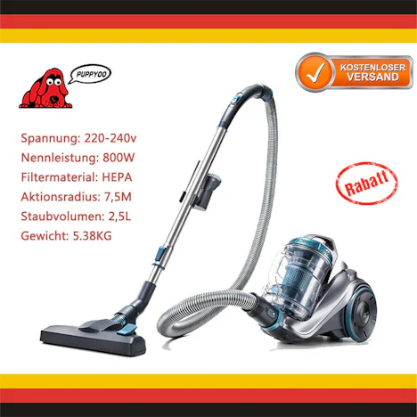Beutelloser Boden staubsauger WP9002FEU für 79,99 EUR inkl. Versand