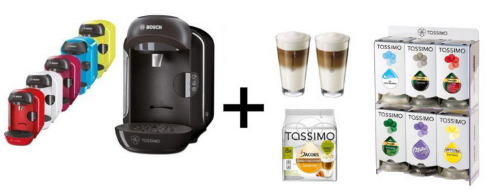 Tassimo Vivy für 40€ - im Bundle mit T-Discs, WMF-Gläserset, Dispenser und 30€ Gutschein