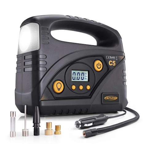 12V Luftkompressor, Tragbare Auto-Luftpumpe, 120 PSI