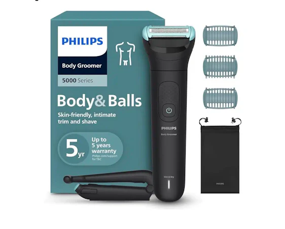 Philips Bodygroom 5000 für Herren – mit Dreifachschutz-Rasiersystem, Modell BG5480/15 für 49,99€(statt 68,99€)