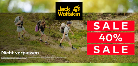Jetzt höher! 🏃 Jack Wolfskin Sale mit bis zu 40% Rabatt