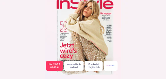InStyle Jahresabo nur 3€ – 12 Ausgaben, keine Kündigung notwendig