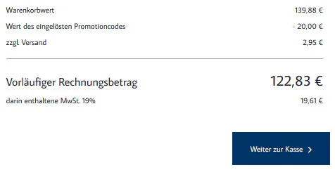 Warenkorb Tom Tailor schnaeppchenfuchs