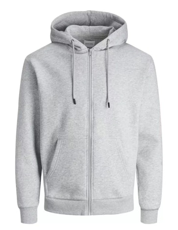 JACK & JONES Male Kapuzenjacke in grau für 16,79€(statt 21,74€)