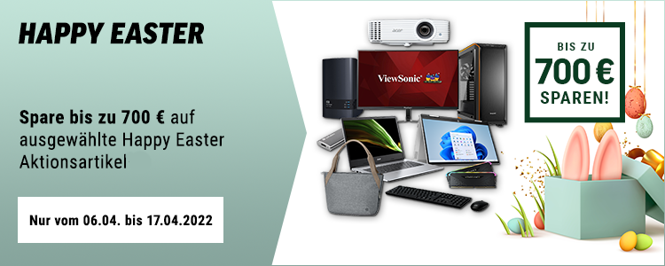 Happy Easter Aktion bei Notebooksbilliger 💡 bis zu 700€ Rabatt auf Notebooks, Tablets &amp; Co.