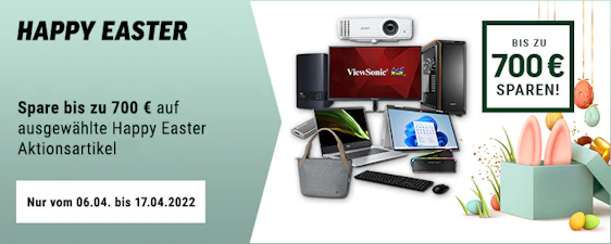 Happy Easter Aktion bei Notebooksbilliger 💡 bis zu 700€ Rabatt auf Notebooks, Tablets & Co.