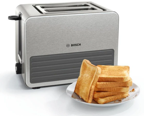 Bosch TAT7S25 Toaster für 38€ - 2-Schlitz-Toaster mit Auftau- und Aufknusperfunktion