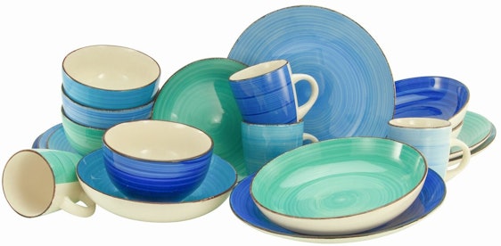 Creatable "Bella Casa Aqua" Kombiservice für 45€ – Geschirrset mit 20 Teilen