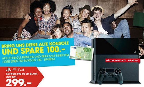 PS4 - Ultimate Player mit 1TB oder PS4 Konsole - 500GB, schwarz/weiß für 308€