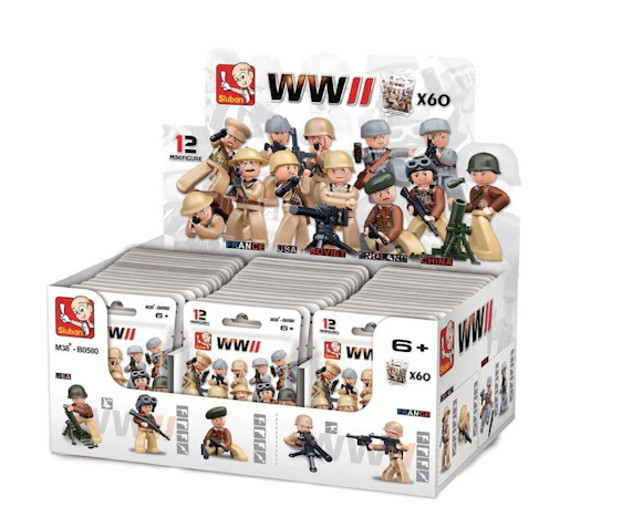 Preisfehler? 60x Kriegs-Spielfiguren im Verkaufsdisplay für nur 2,19 EUR + 12,90 Versand