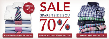 Sale + 10% Gutschein bei Charles Tyrwhitt