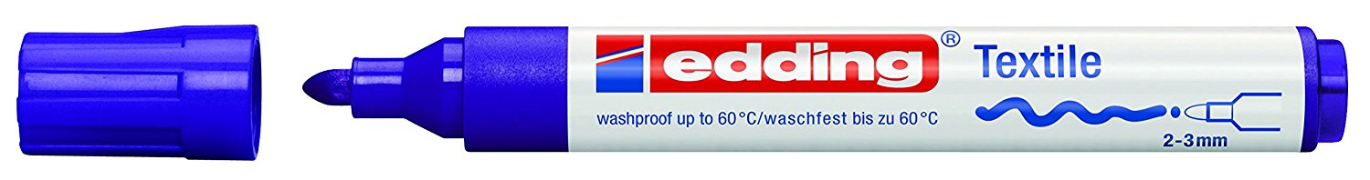 10x Edding Permanentmarker Rundspitze, blau für 3,68 EUR [Plus Produkt]