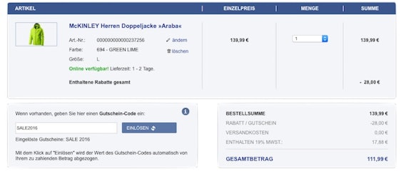 Intersport-Winterschlussverkauf – 20% Rabatt auf alle bereits reduzierten Artikel *UPDATE*