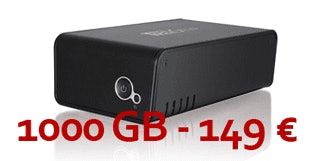 1000 GB externe Festplatte Trekstor für 149 € bei Pixmania