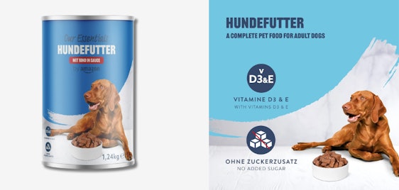 Hundenassfutter by Amazon für 1,63€ - 1,24kg mit Huhn oder Rind in Sauce 🐶