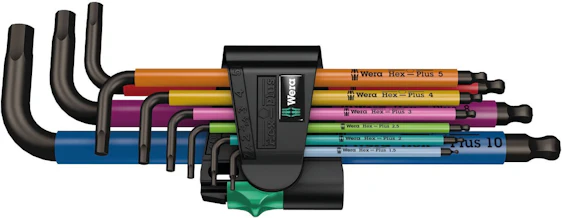 Wera 950 SPKL/9 BlackLaser für 19€ - 9-teiliger Winkelschlüsselsatz