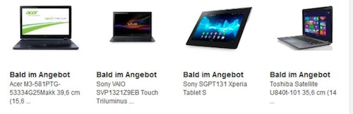 Sehr gute Amazon Blitzangebote - Ultrabooks von Sony, Toshiba und Acer