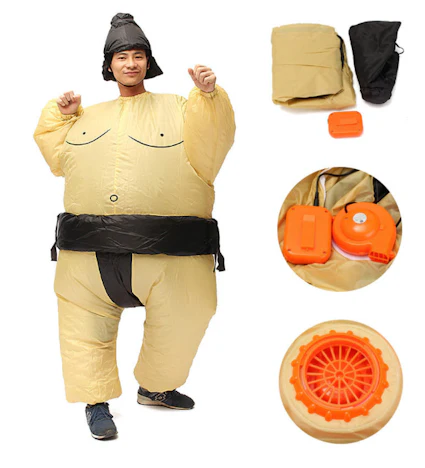 Sumo aufblasbare Kostüm für Karneval oder Party