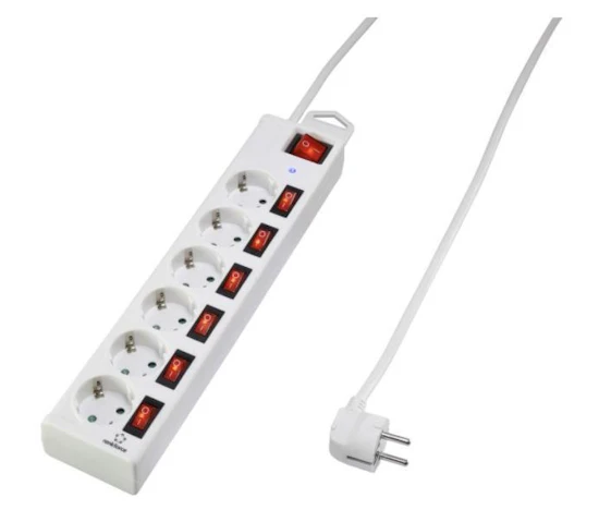 Steckerleiste Renkforce 6-fach weiß für 11,- EUR inkl. Versand