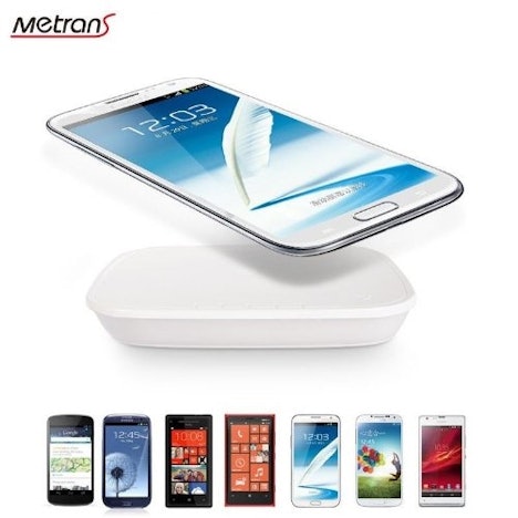 QUMOX @ Metrans QI ladegerät Pad Wireless Charger Pad mit 5000mAh Power bank für 9,98 €