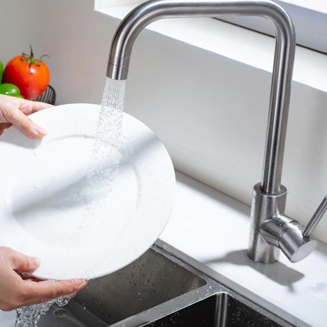 360° drehbar Armatur mit 2 Strahlarten Küche Wasserhahn