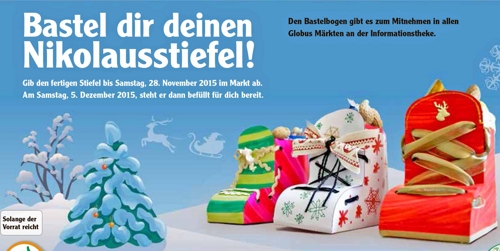 gratis Nikolausstiefel bei Globus