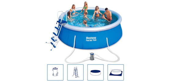 Bestway Fast Set 57289 Aufstellpool nur 195€ - Großer Familienpool für den Sommer im eigenen Garten 🌞