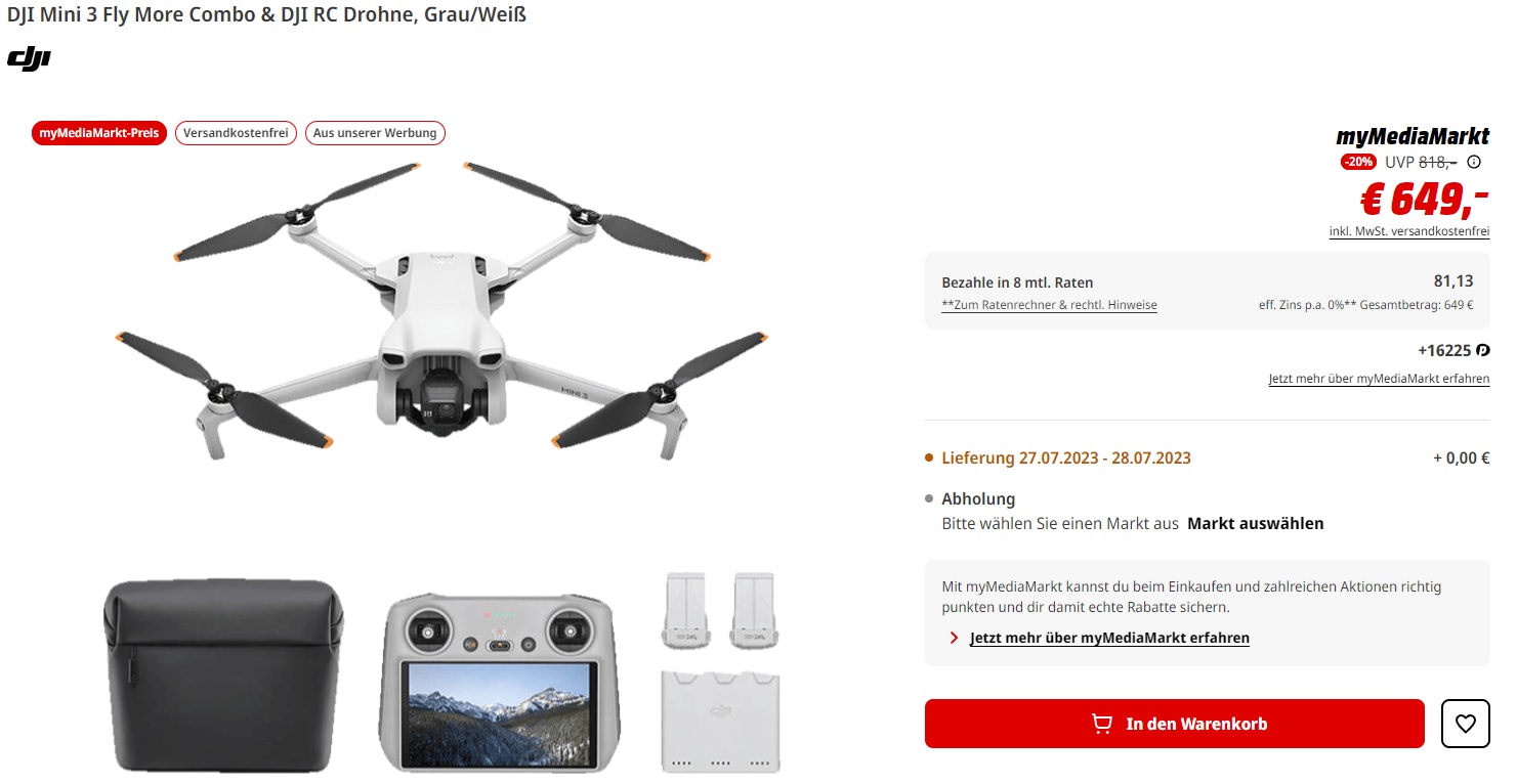 1688888703223 DJI Drohne im Angebot