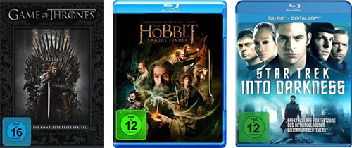 Diverse Angebote im Bereich Blu-ray und DVD bei Amazon