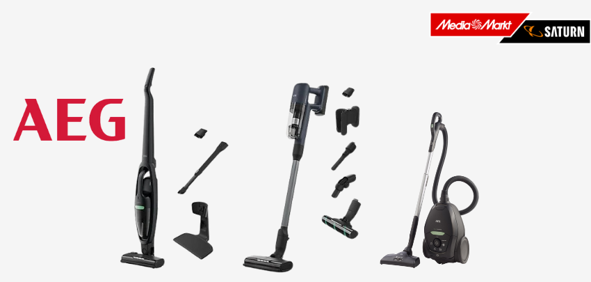 AEG Staubsauger Deals bei Media Markt Saturn - z.B. Akku-Stielsauger Öko Clean 5000 für 158€