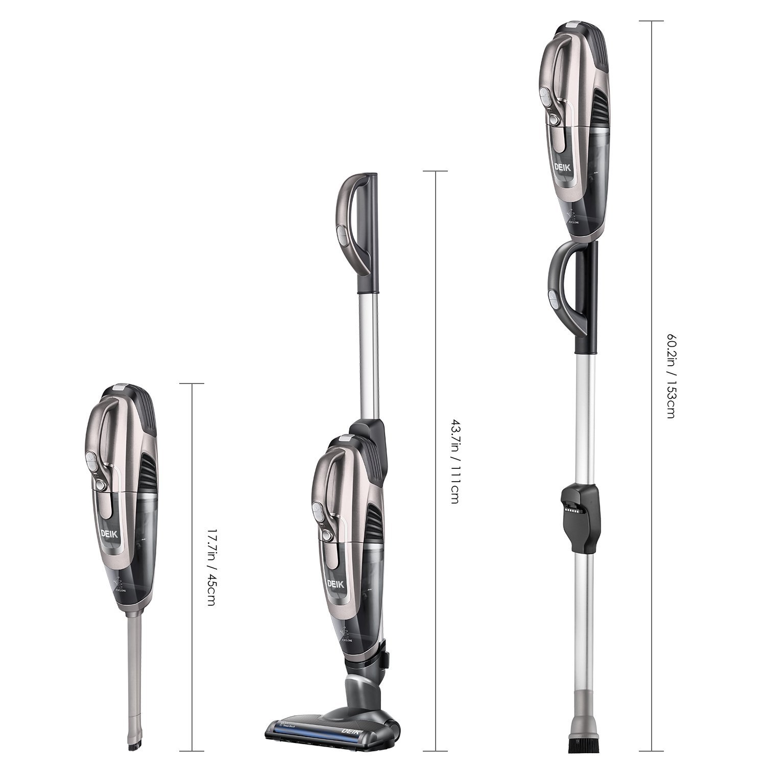 21,6 V 3-in-1 Akkusauger Kabelloser Staubsauger für 89,98€