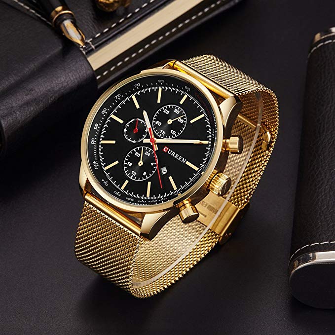 Herren Quarz Beiläufige Uhr 30M Wasserdicht