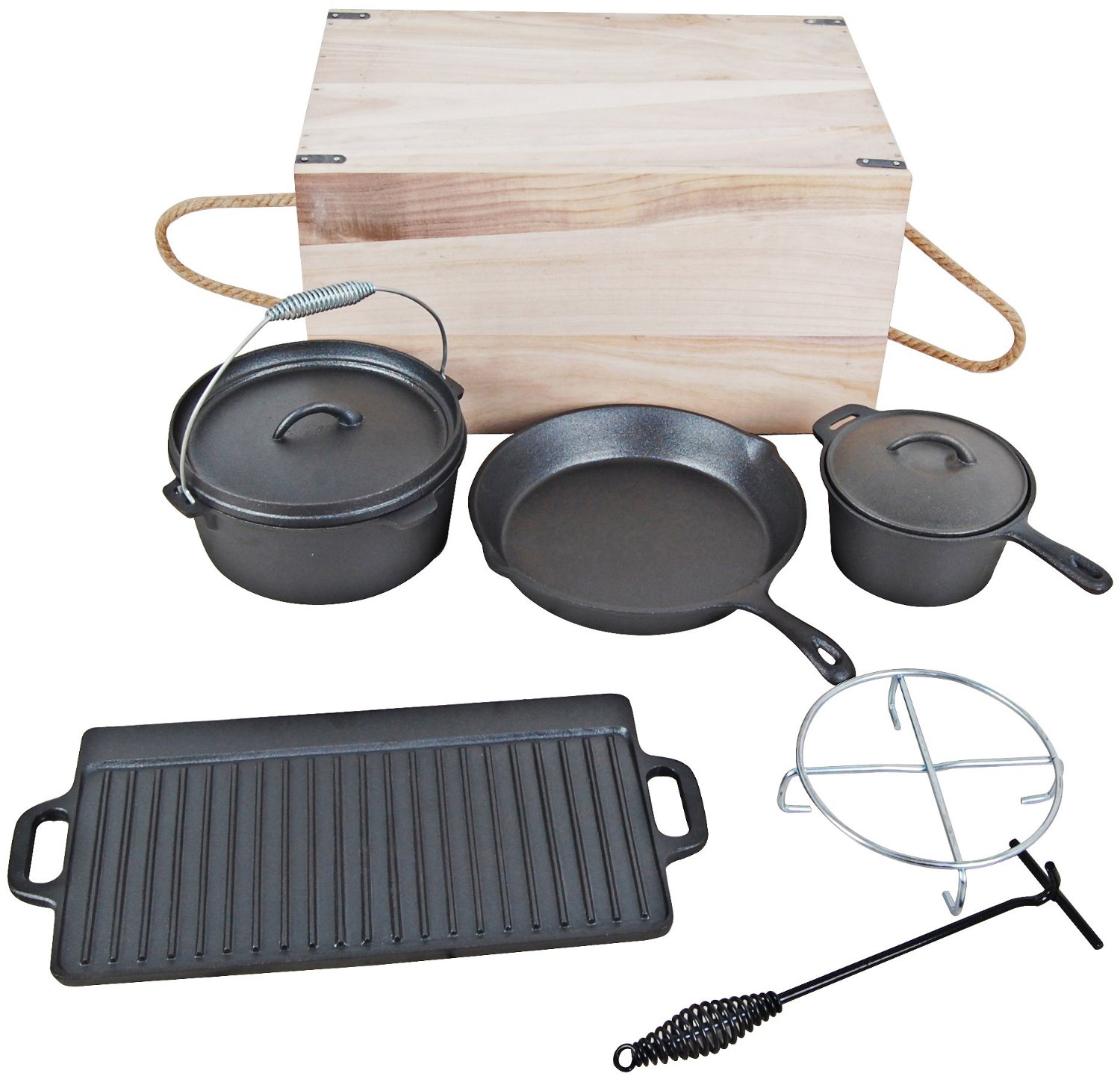 El Fuego AY 466 Dutch Oven Set, 7 -teilig für 60€