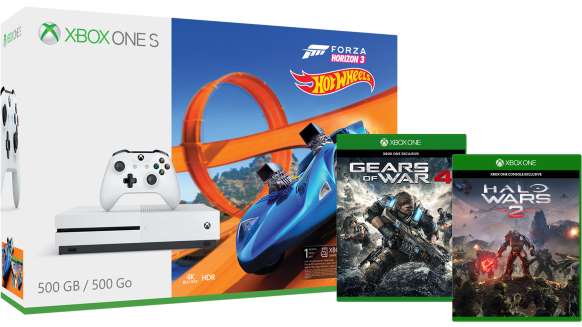 Xbox One S Bundle mit 3 Spielen für ~229€ – Forza Horizon 3 + Gears of War 4 + Halo Wars 2