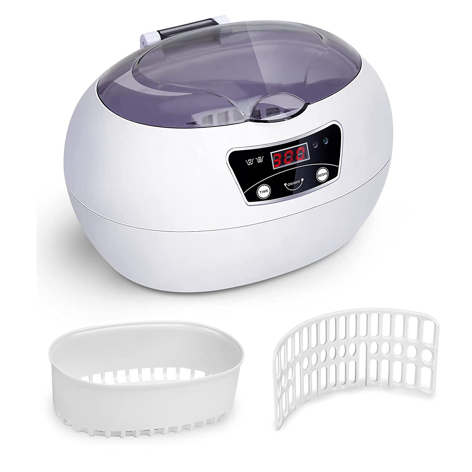 TolleTour Ultraschallreinigungsgerät 600ml, 18-Stufen-Timing, 40KHz