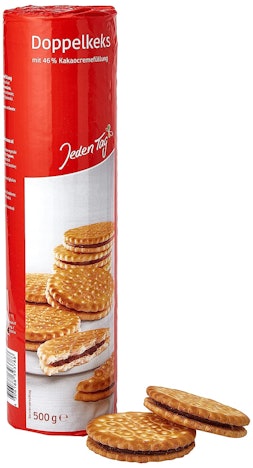 Top! Jeden Tag Doppelkeks für 1€ - Schoko, 500g Packung (Prime)