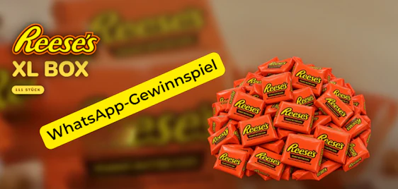 XL Reese’s-Paket gewinnen 🍫 WhatsApp Verlosung
