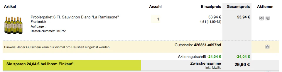Gewinnerweine mit Auszeichnung im Angebot mit Rabatt