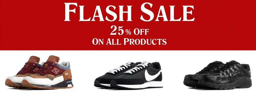 24h Flash Sale bei BSTN: 25% Rabatt auf alles - z.B. Nike React Element 55 für 97€