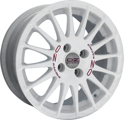 OZ Superturismo WRC (7x18) weiß lackiert rote Schrift: 230,68€ statt 277,50€