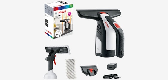 Bosch GlassVAC für 47€ 🔥 – Akku-Fenstersauger inkl. Sprühflasche, Mikrofasertuch & 2x Aufsätzen