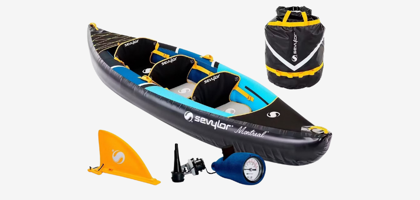 Top Preis!🛶 Sevylor Montreal Kajak für 259€ - aufblasbar, für bis zu 3 Personen, inkl. Tragetasche