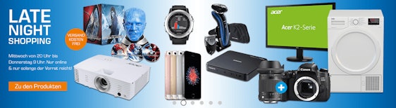 Saturn Late Night Shopping in der Übersicht - z.B. Acer H6502BD Beamer für 499€