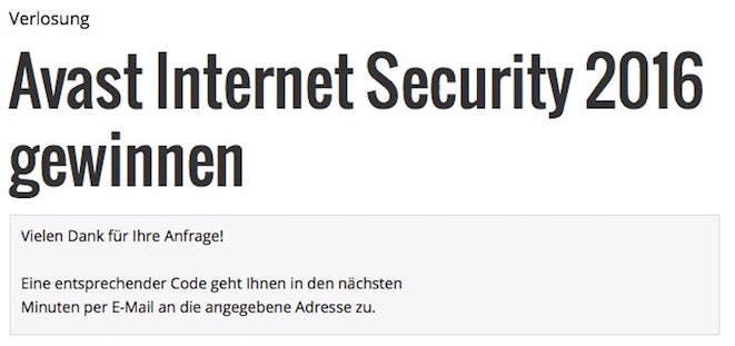 Avast Internet Security kostenlose Lizenz