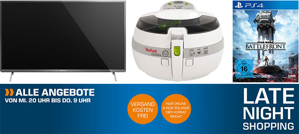 Late Night Shopping bei Saturn z.B. Star Wars Battlefront [PS4, Xbox One, PC] für 15€