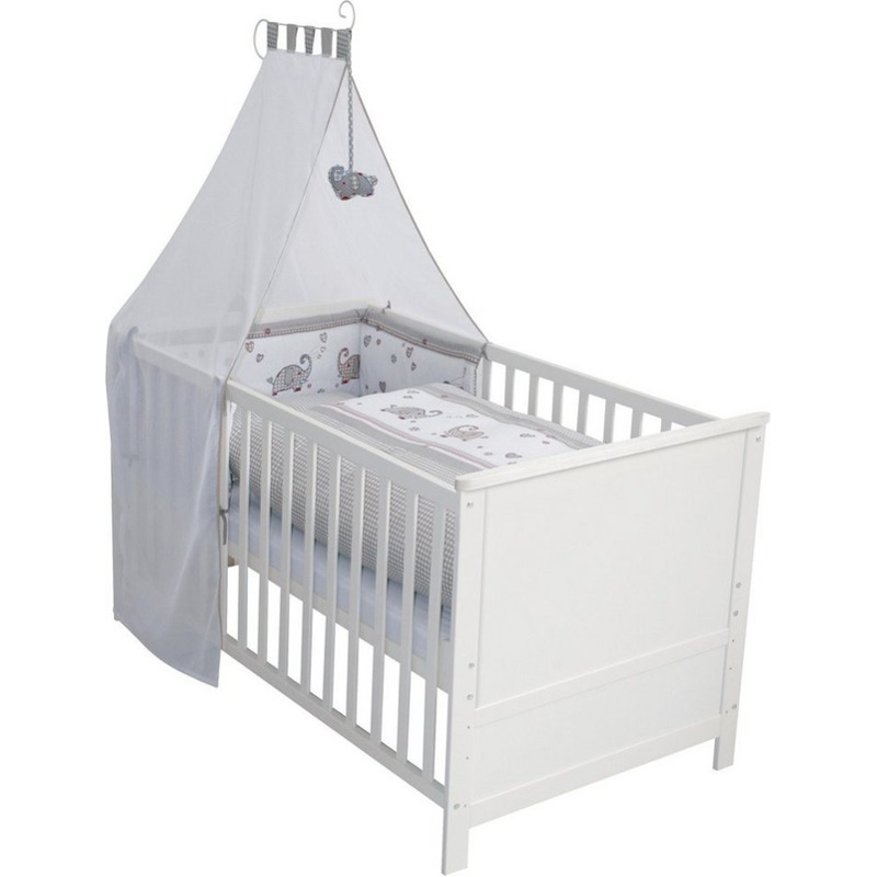 Roba Komplettbettset (70 x 140 cm) Jumbo twins grau mit 28,05€ Ersparnis