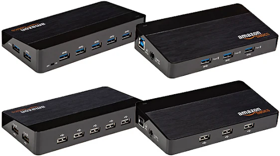 AmazonBasics 10 Port USB-Hub - mit USB 3.0 ab 29€ oder USB 2.0 ab 17€
